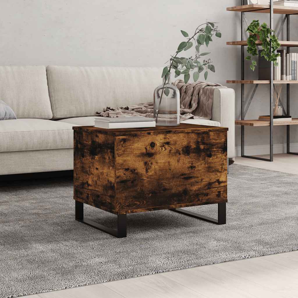 Coffee Table Smoked Oak 60x44,5x45 cm Engineered Wood