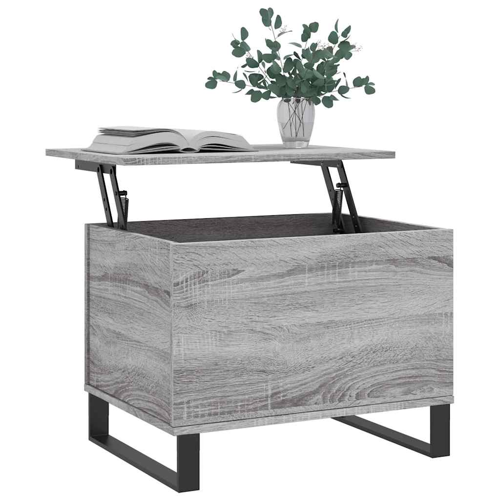 Coffee Table Grey Sonoma 60x44,5x45 cm Engineered Wood