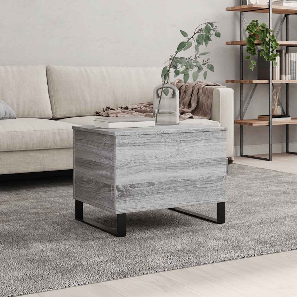 Coffee Table Grey Sonoma 60x44,5x45 cm Engineered Wood