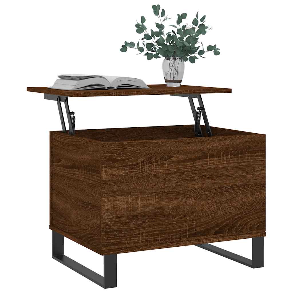 Coffee Table Brown Oak 60x44,5x45 cm Engineered Wood