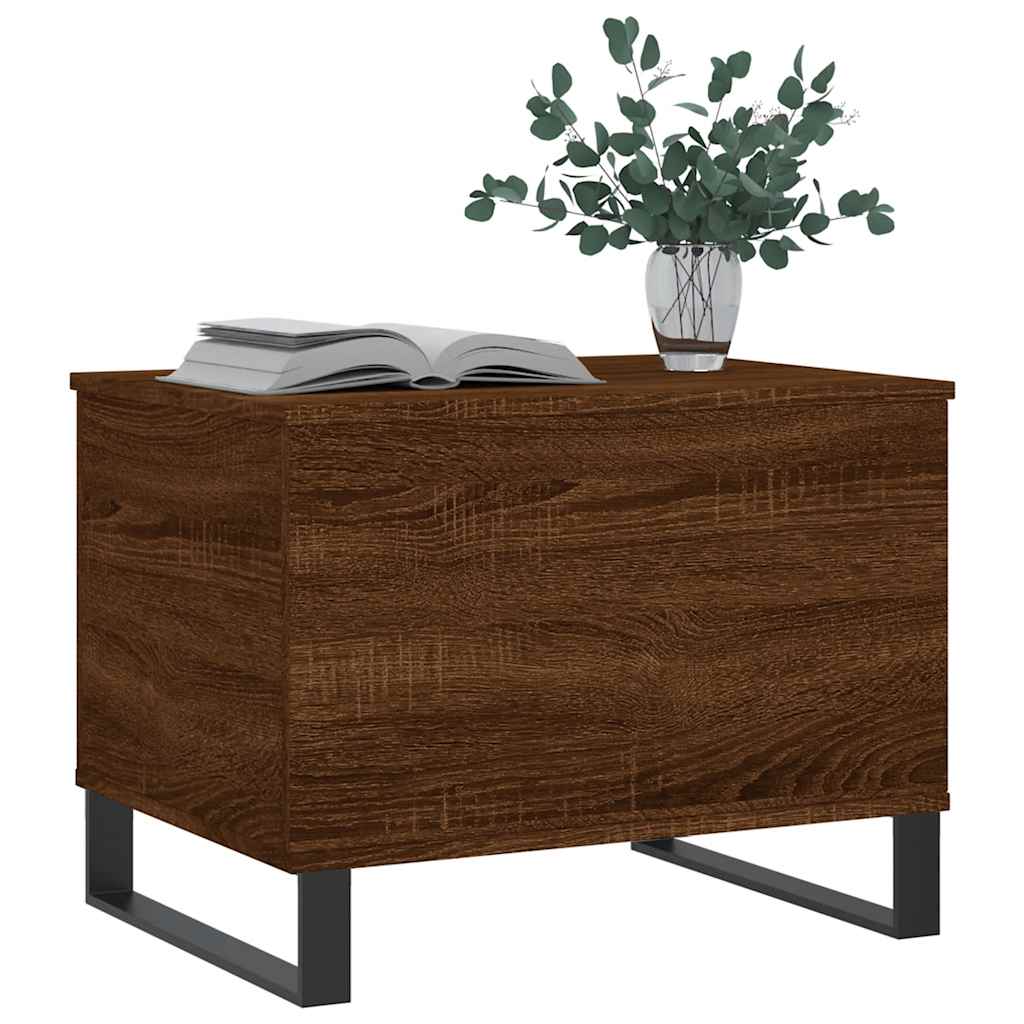 Coffee Table Brown Oak 60x44,5x45 cm Engineered Wood