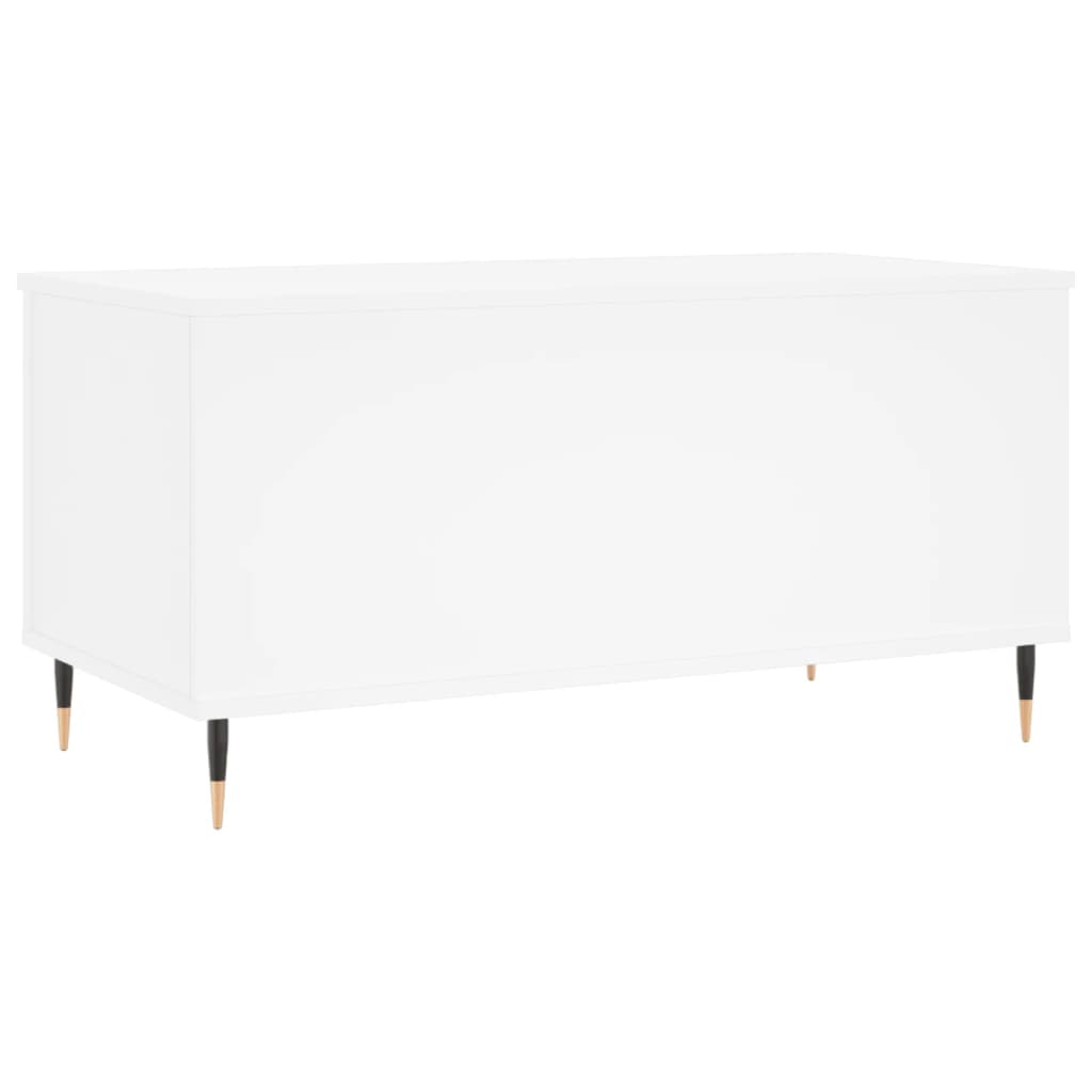 Coffee Table White 90x44,5x45 cm Engineered Wood