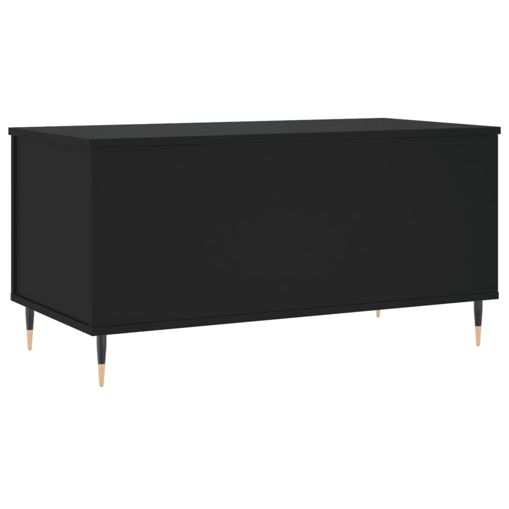 Coffee Table Black 90x44,5x45 cm Engineered Wood