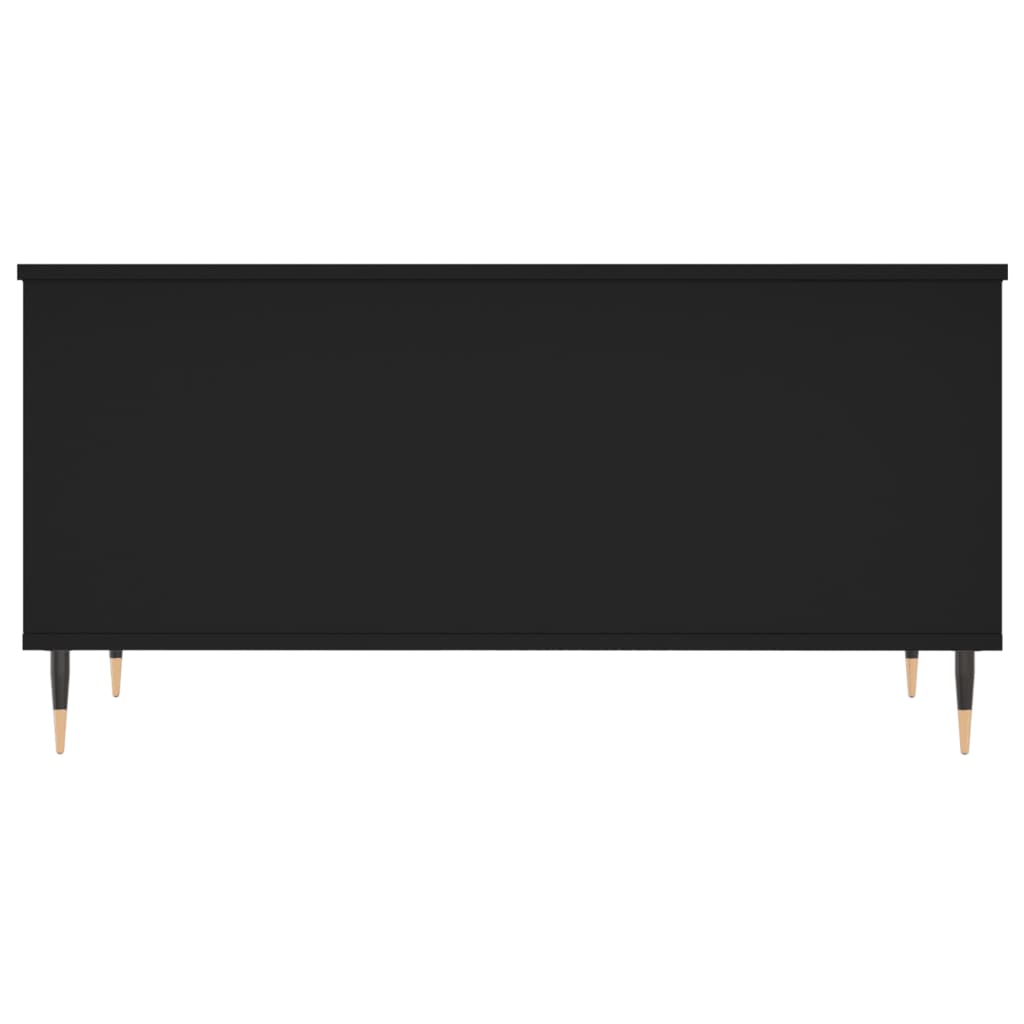 Coffee Table Black 90x44,5x45 cm Engineered Wood