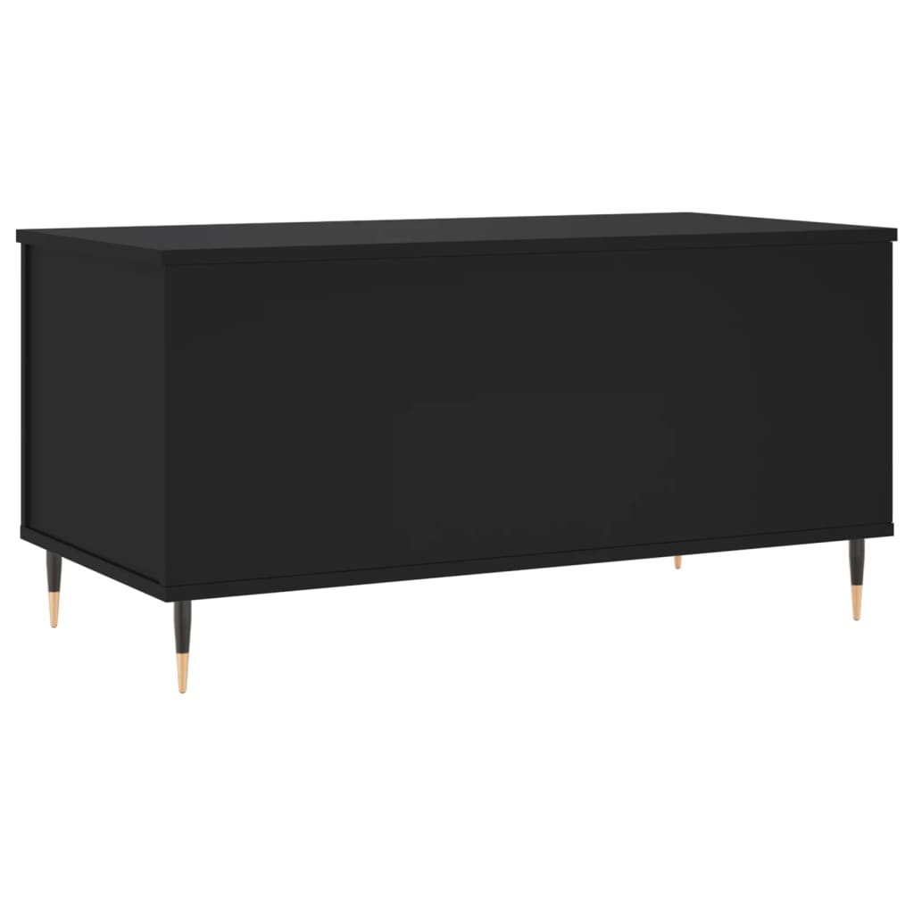 Coffee Table Black 90x44,5x45 cm Engineered Wood