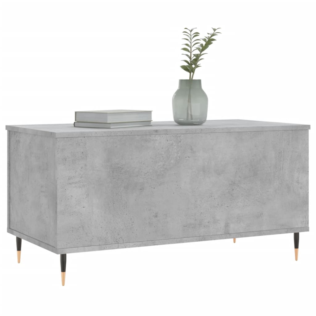 Coffee Table Concrete Grey 90x44,5x45 cm Engineered Wood