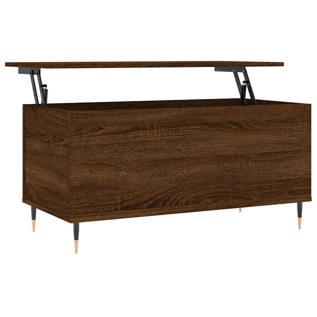 Coffee Table Brown Oak 90x44,5x45 cm Engineered Wood