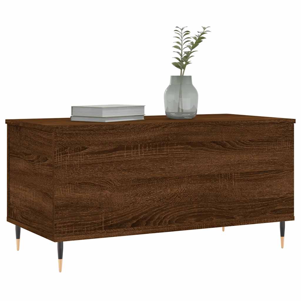Coffee Table Brown Oak 90x44,5x45 cm Engineered Wood