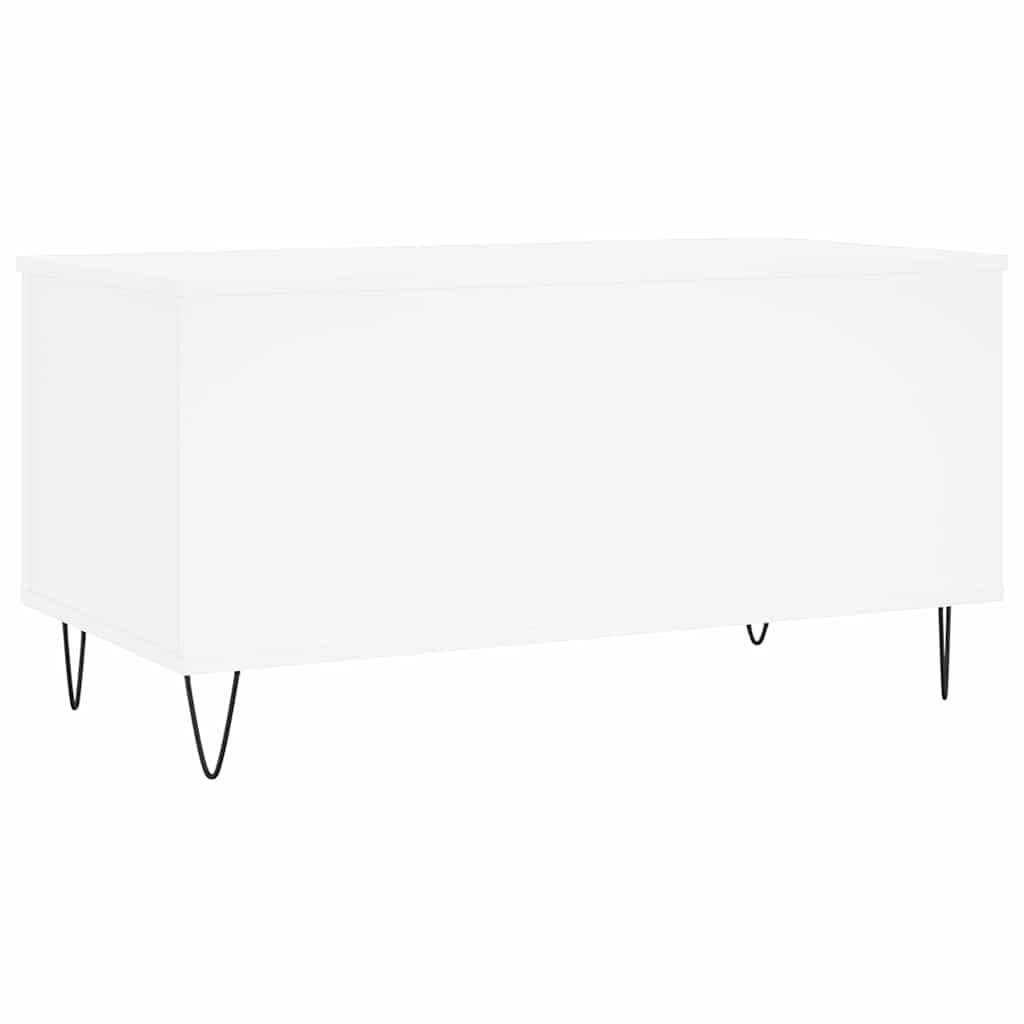Coffee Table White 90x44,5x45 cm Engineered Wood