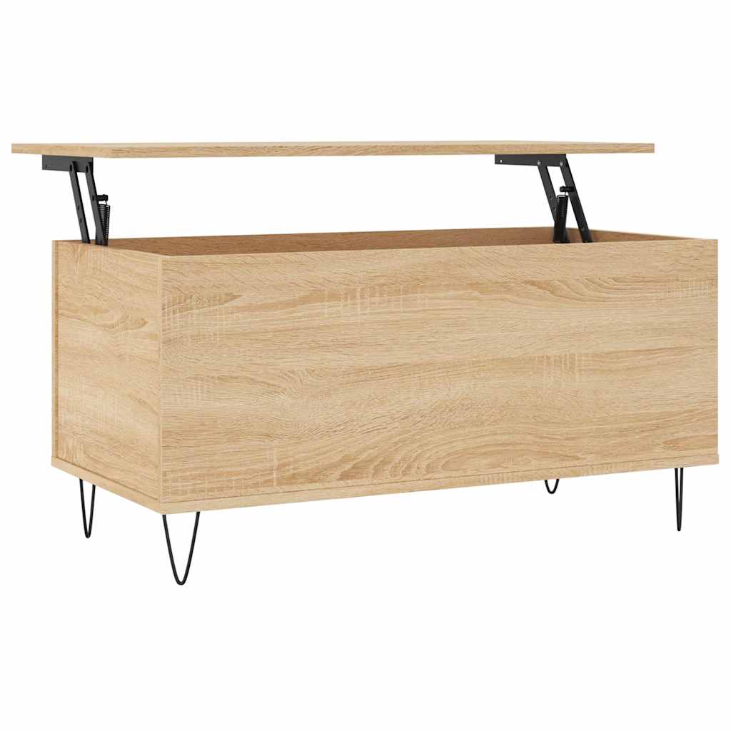 Coffee Table Sonoma Oak 90x44,5x45 cm Engineered Wood
