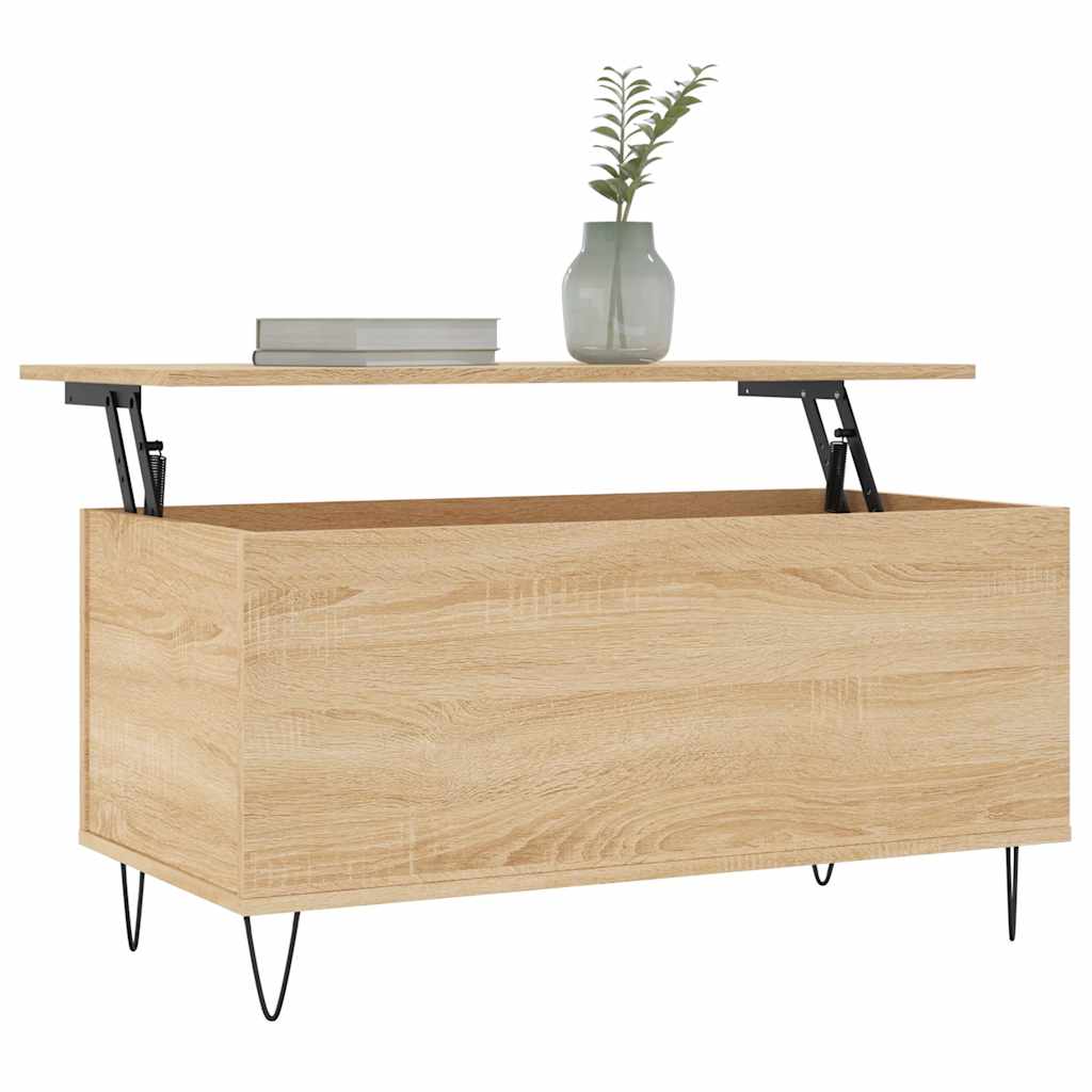 Coffee Table Sonoma Oak 90x44,5x45 cm Engineered Wood