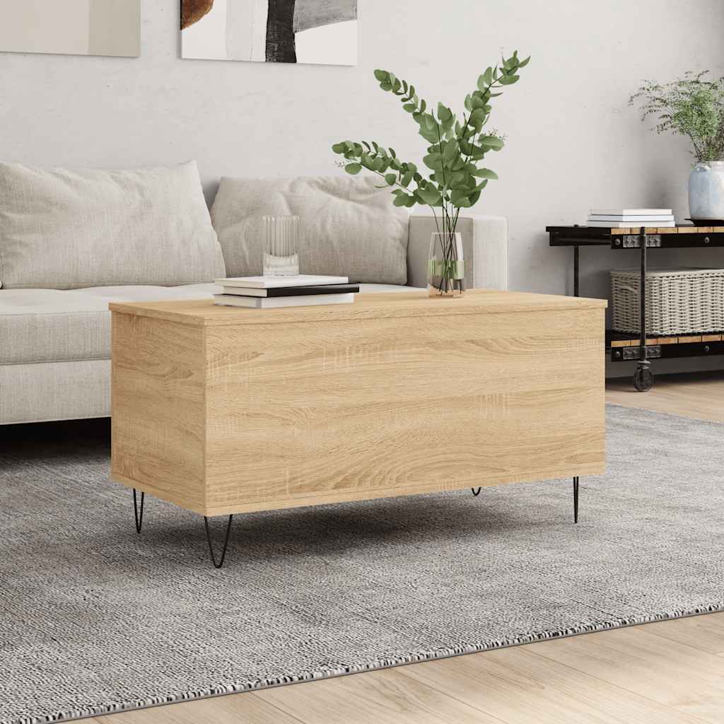 Coffee Table Sonoma Oak 90x44,5x45 cm Engineered Wood