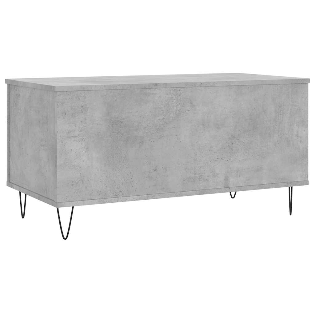 Coffee Table Concrete Grey 90x44,5x45 cm Engineered Wood