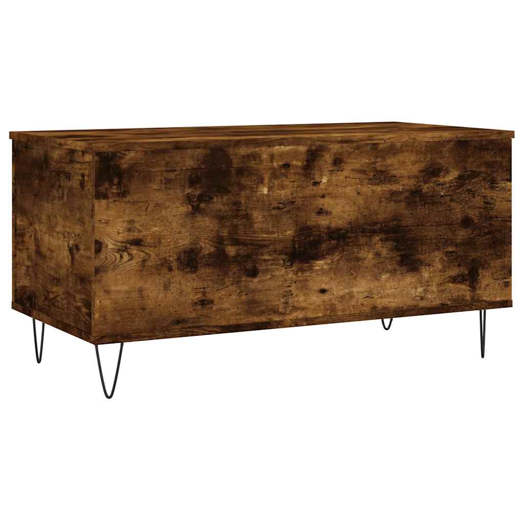 Coffee Table Smoked Oak 90x44,5x45 cm Engineered Wood