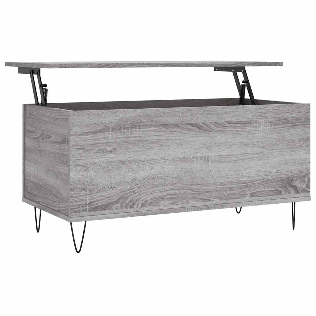 Coffee Table Grey Sonoma 90x44,5x45 cm Engineered Wood