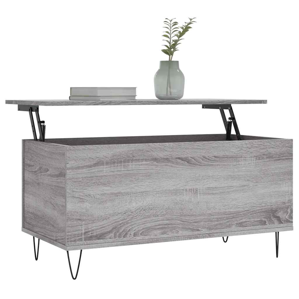 Coffee Table Grey Sonoma 90x44,5x45 cm Engineered Wood