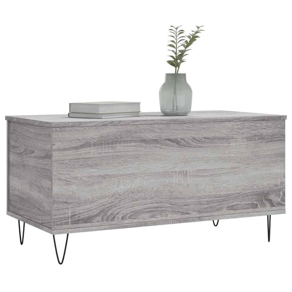 Coffee Table Grey Sonoma 90x44,5x45 cm Engineered Wood