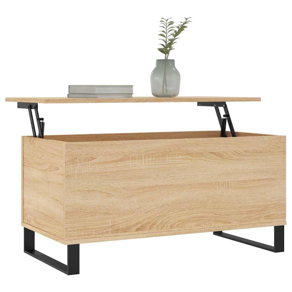 Coffee Table Sonoma Oak 90x44,5x45 cm Engineered Wood