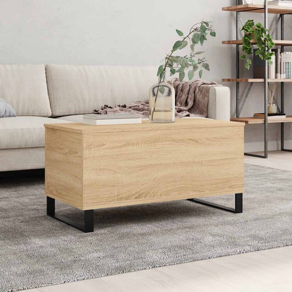 Coffee Table Sonoma Oak 90x44,5x45 cm Engineered Wood