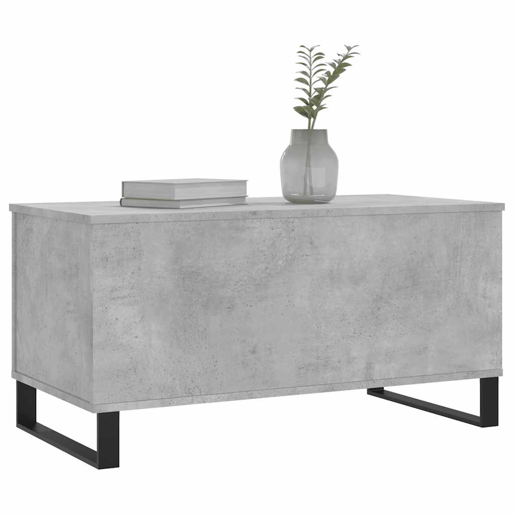 Coffee Table Concrete Grey 90x44,5x45 cm Engineered Wood