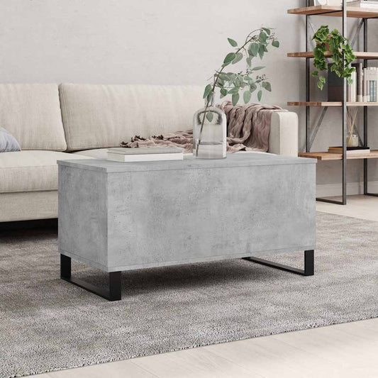 Coffee Table Concrete Grey 90x44.5x45 cm Engineered Wood
