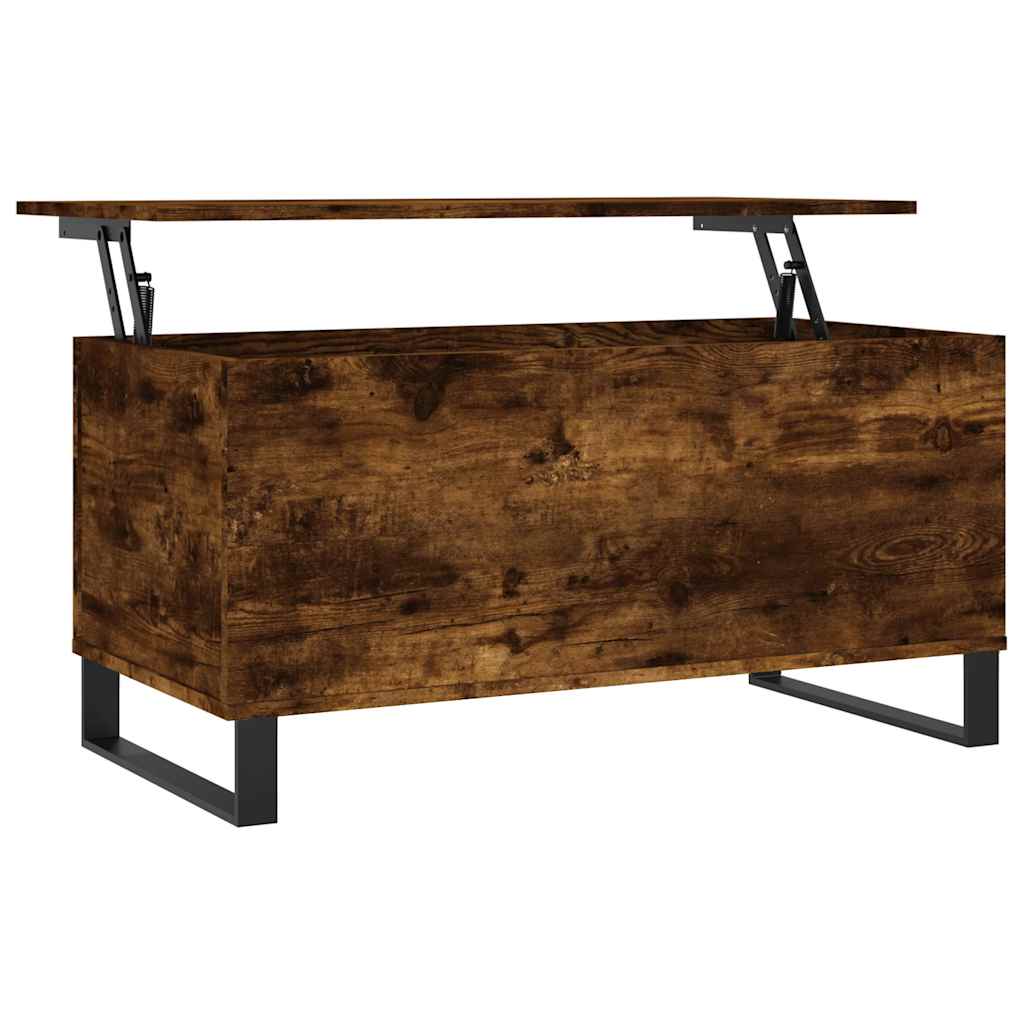 Coffee Table Smoked Oak 90x44,5x45 cm Engineered Wood