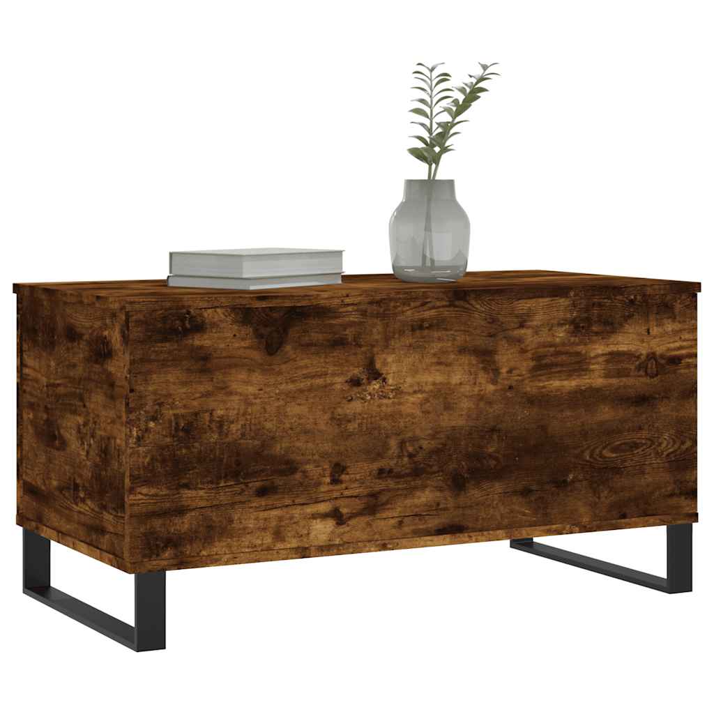 Coffee Table Smoked Oak 90x44,5x45 cm Engineered Wood