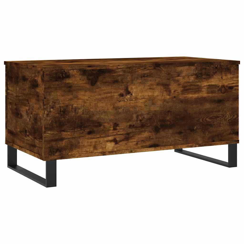 Coffee Table Smoked Oak 90x44,5x45 cm Engineered Wood