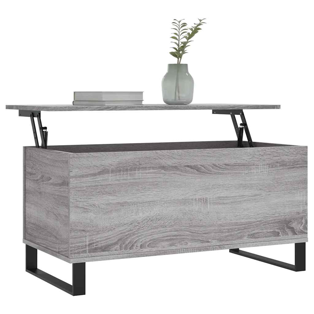 Coffee Table Grey Sonoma 90x44,5x45 cm Engineered Wood