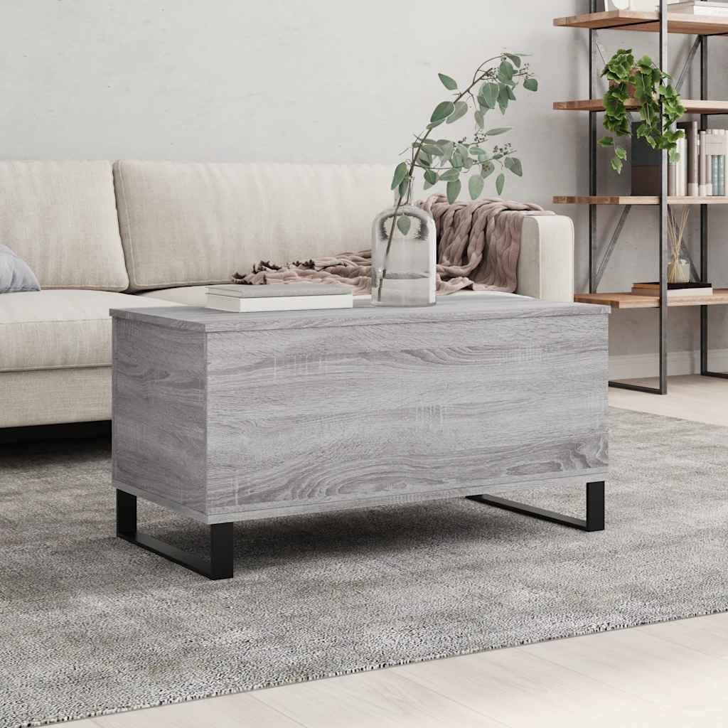 Coffee Table Grey Sonoma 90x44,5x45 cm Engineered Wood