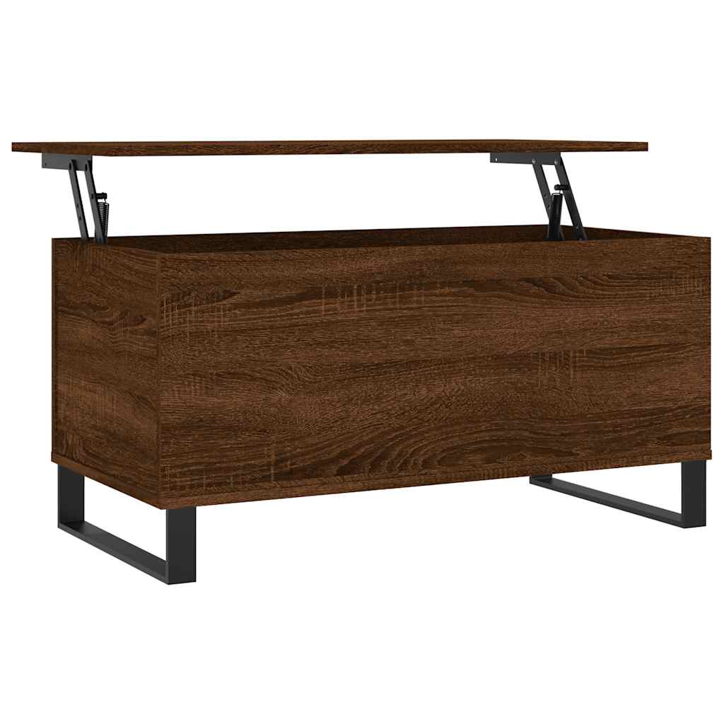 Coffee Table Brown Oak 90x44,5x45 cm Engineered Wood