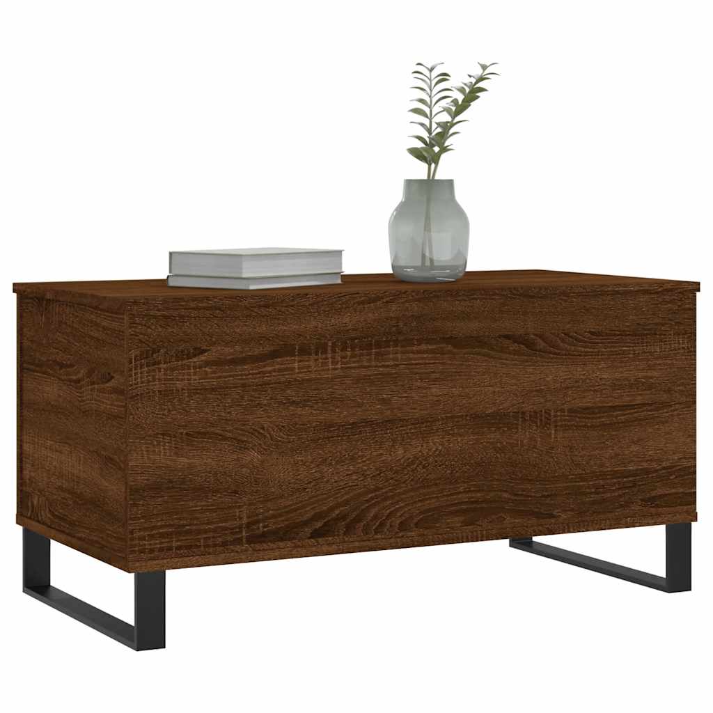 Coffee Table Brown Oak 90x44,5x45 cm Engineered Wood