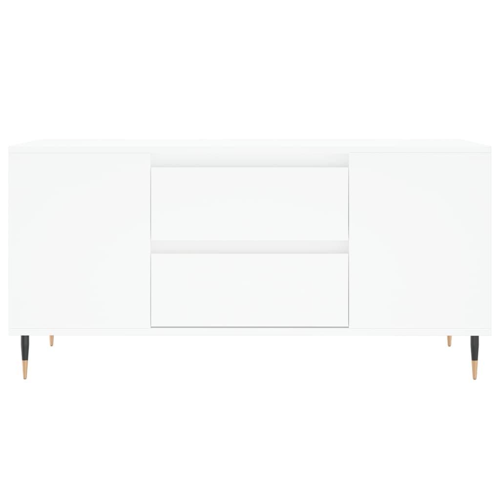 Coffee Table White 102x44,5x50 cm Engineered Wood