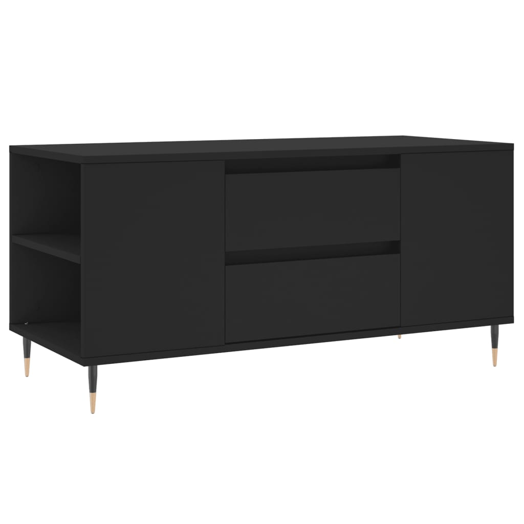Coffee Table Black 102x44,5x50 cm Engineered Wood