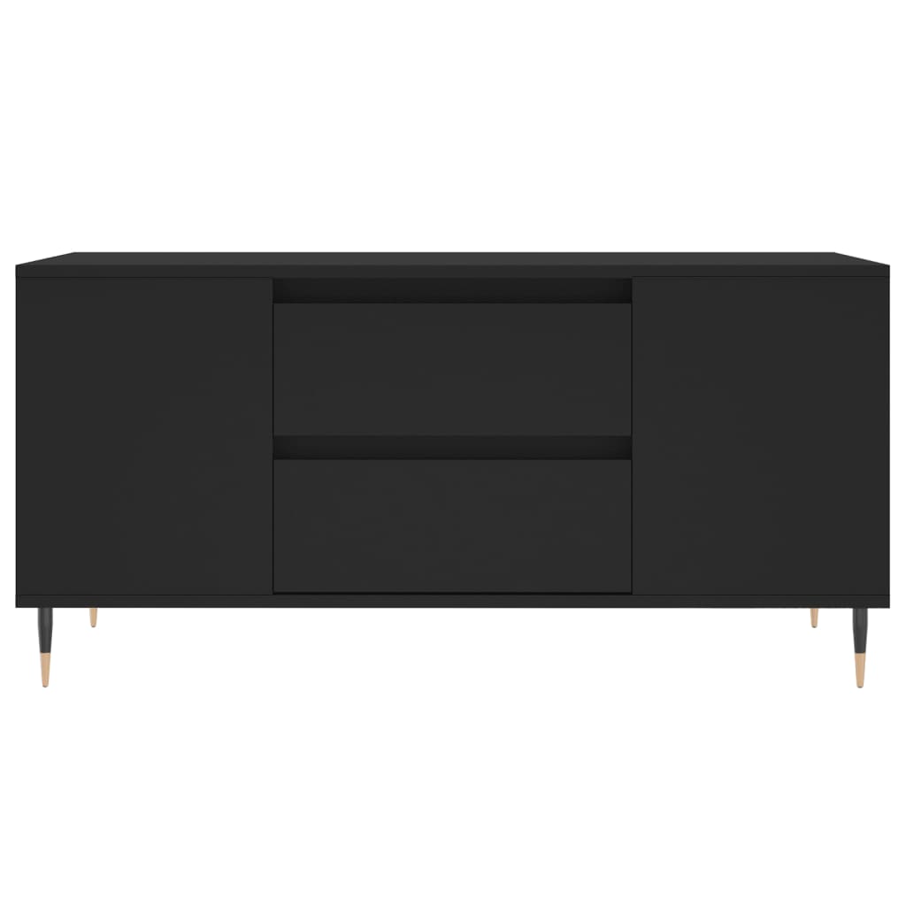 Coffee Table Black 102x44,5x50 cm Engineered Wood