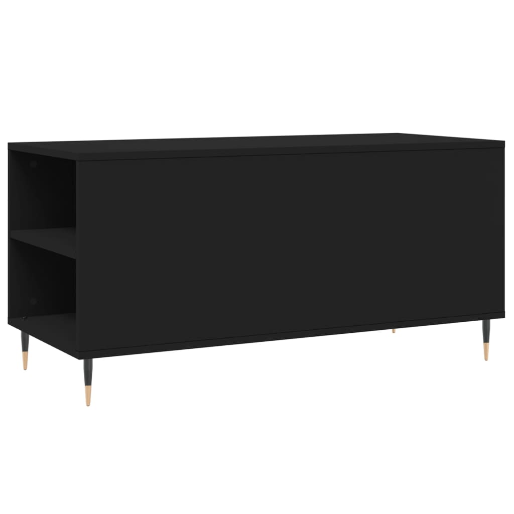 Coffee Table Black 102x44,5x50 cm Engineered Wood