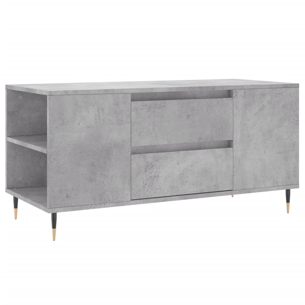 vidaXL Coffee Table Concrete Grey 102x44.5x50 cm Engineered Wood