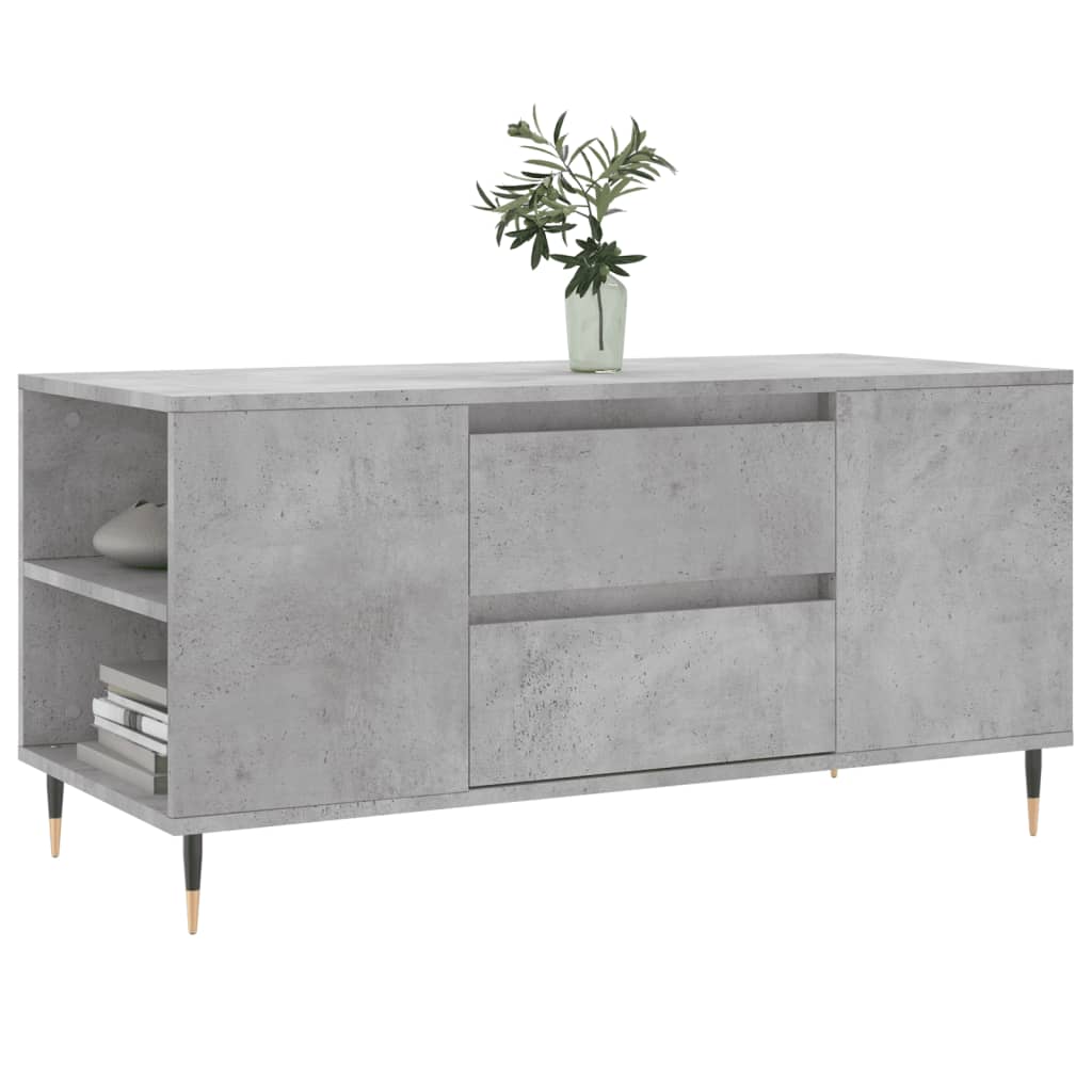 vidaXL Coffee Table Concrete Grey 102x44.5x50 cm Engineered Wood