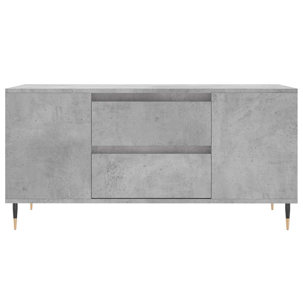Coffee Table Concrete Grey 102x44,5x50 cm Engineered Wood