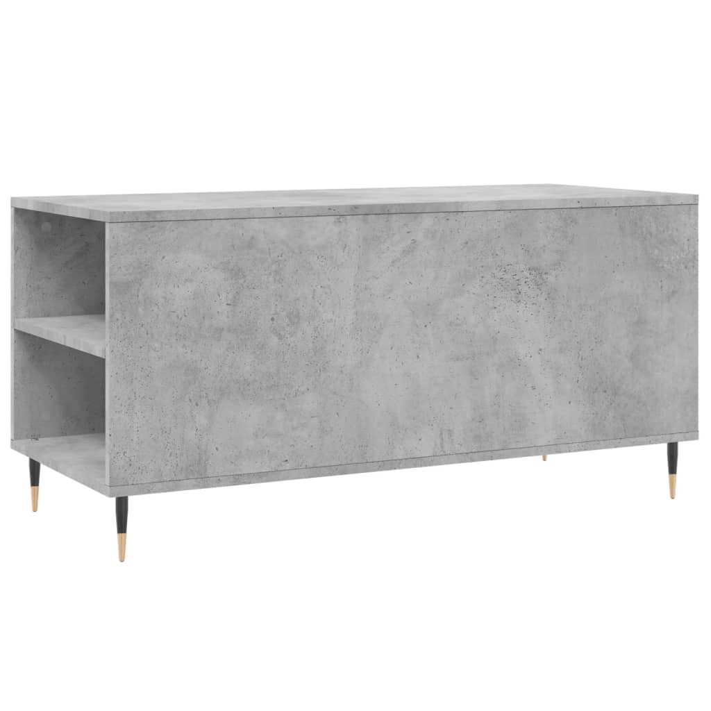 vidaXL Coffee Table Concrete Grey 102x44.5x50 cm Engineered Wood