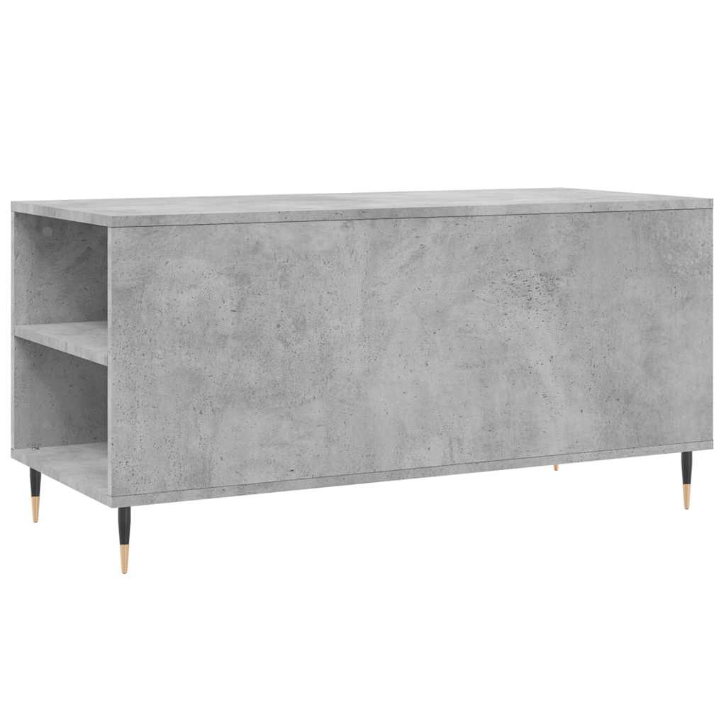 Coffee Table Concrete Grey 102x44,5x50 cm Engineered Wood
