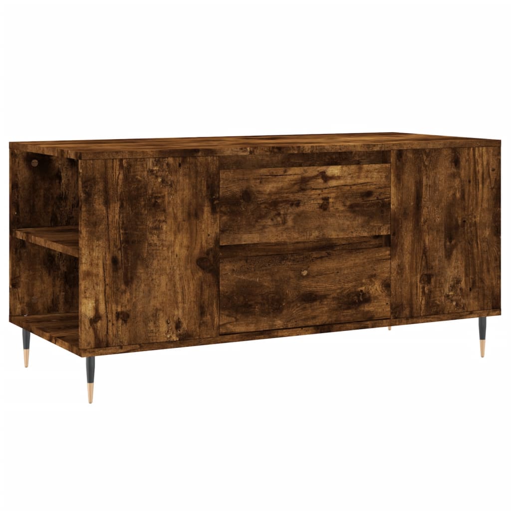 Coffee Table Smoked Oak 102x44,5x50 cm Engineered Wood