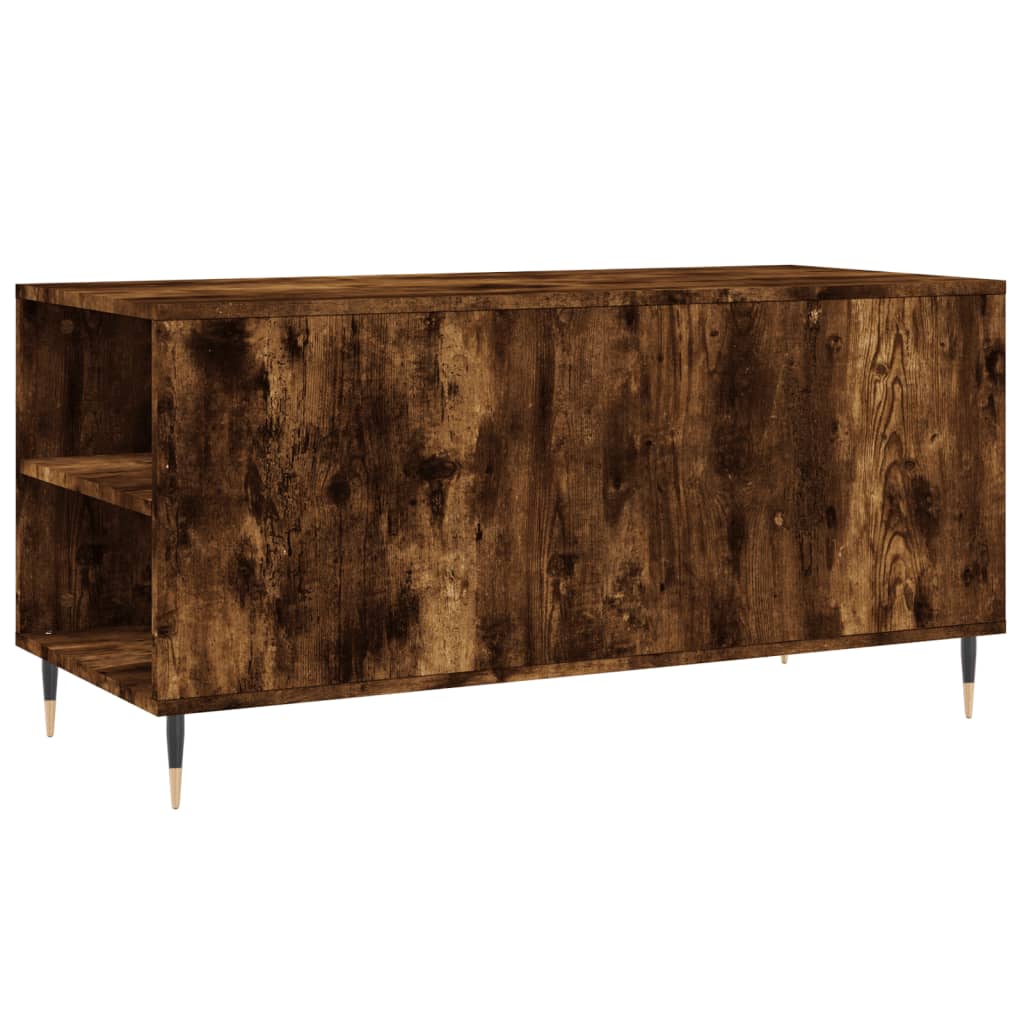Coffee Table Smoked Oak 102x44,5x50 cm Engineered Wood