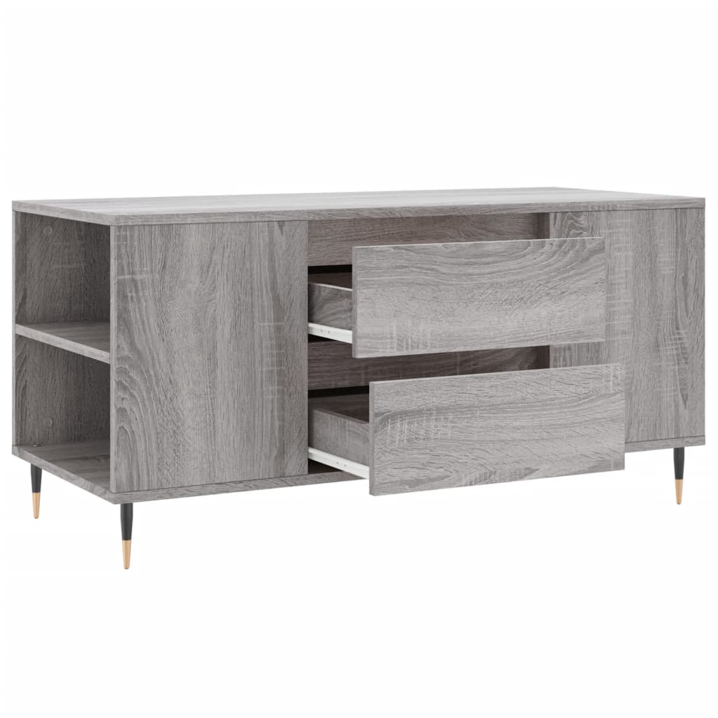 Coffee Table Grey Sonoma 102x44,5x50 cm Engineered Wood