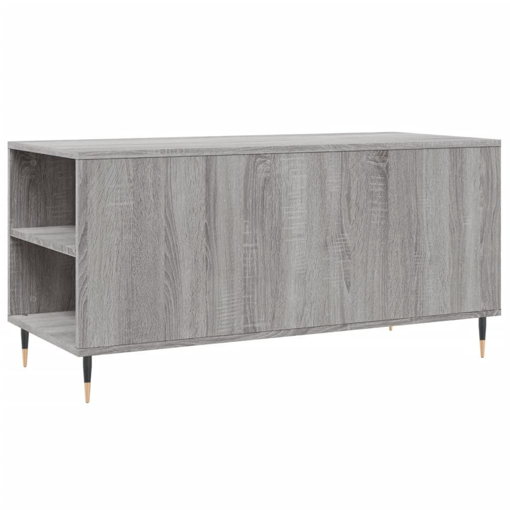Coffee Table Grey Sonoma 102x44,5x50 cm Engineered Wood
