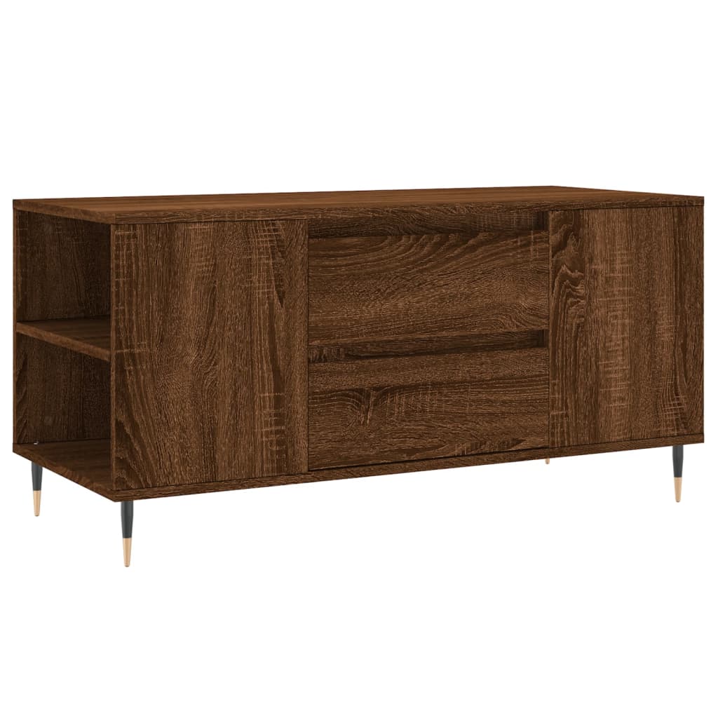Coffee Table Brown Oak 102x44,5x50 cm Engineered Wood