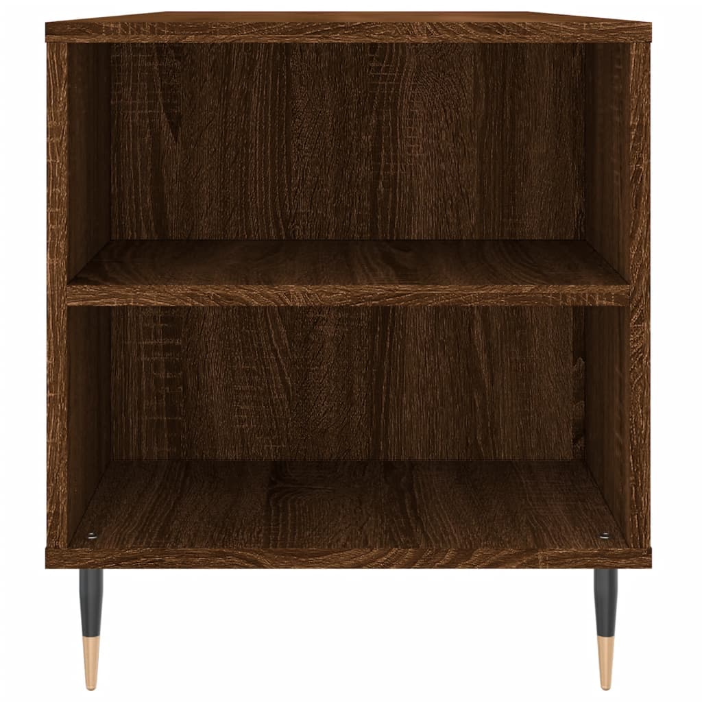 Coffee Table Brown Oak 102x44.5x50 cm Engineered Wood