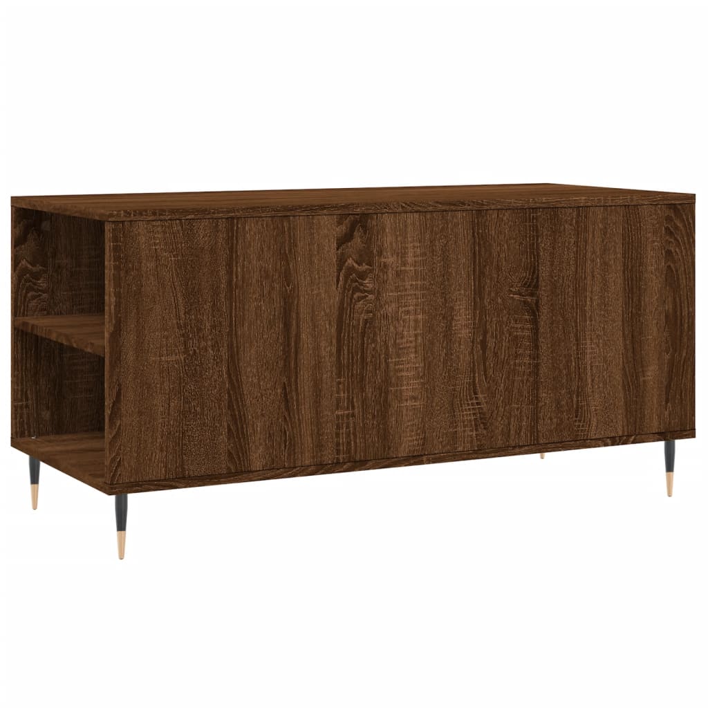 Coffee Table Brown Oak 102x44,5x50 cm Engineered Wood