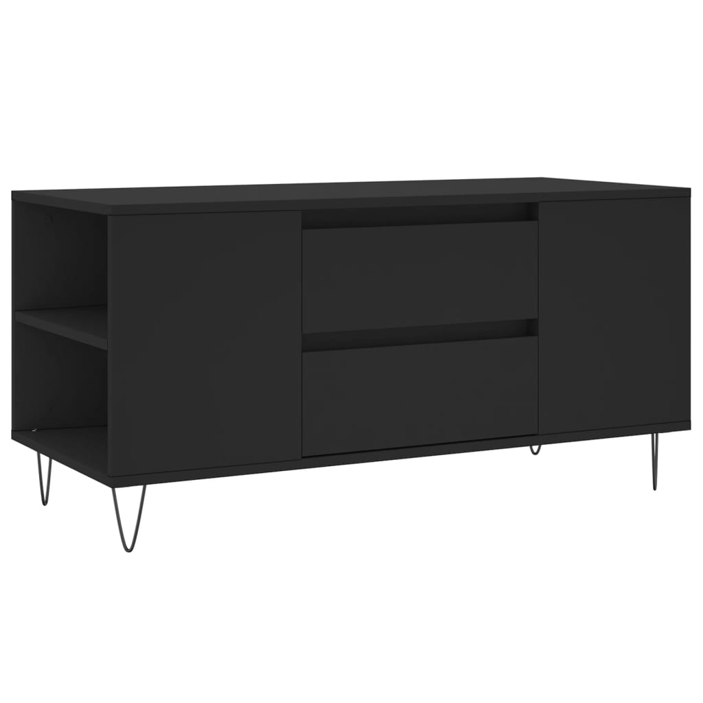Coffee Table Black 102x44,5x50 cm Engineered Wood