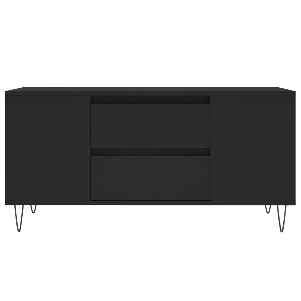Coffee Table Black 102x44,5x50 cm Engineered Wood